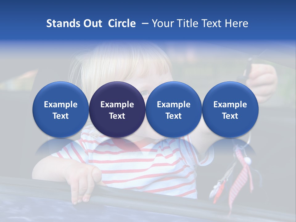 Baby Driver Face PowerPoint Template