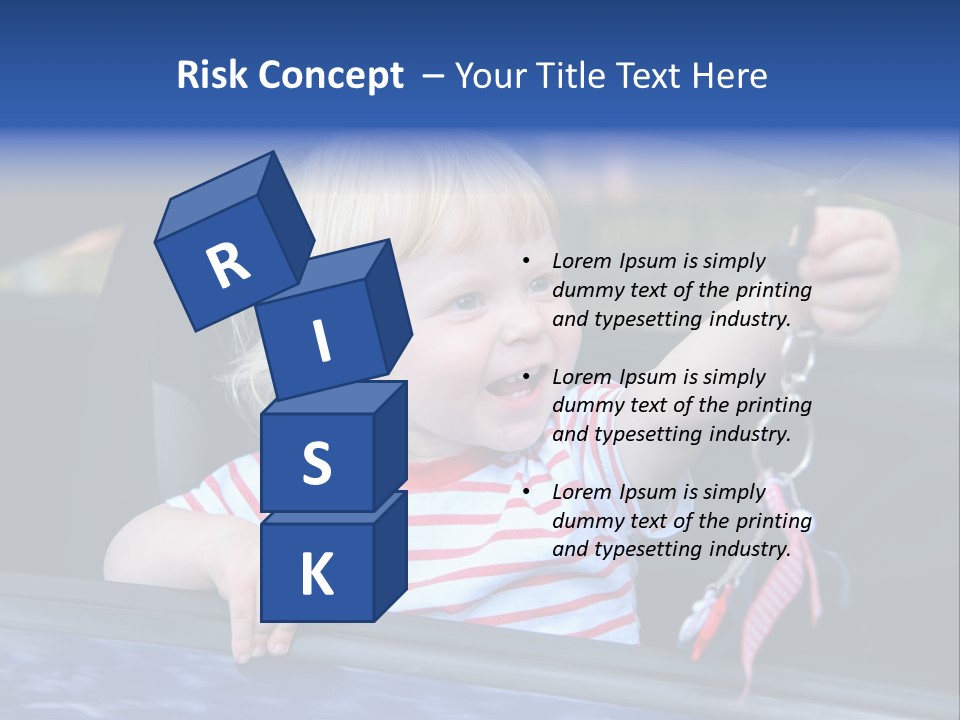 Baby Driver Face PowerPoint Template