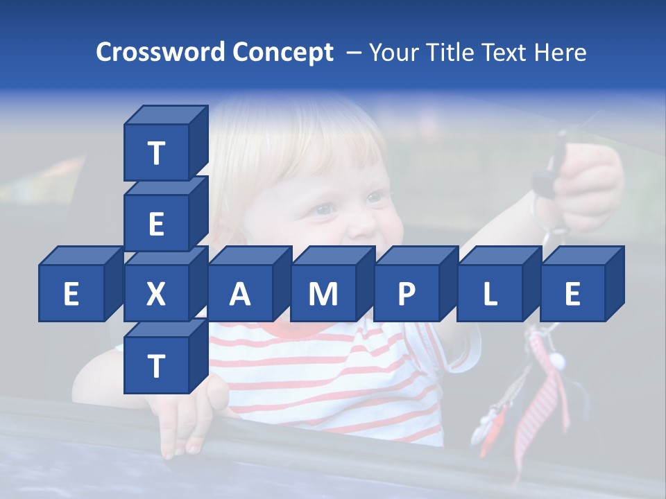 Baby Driver Face PowerPoint Template