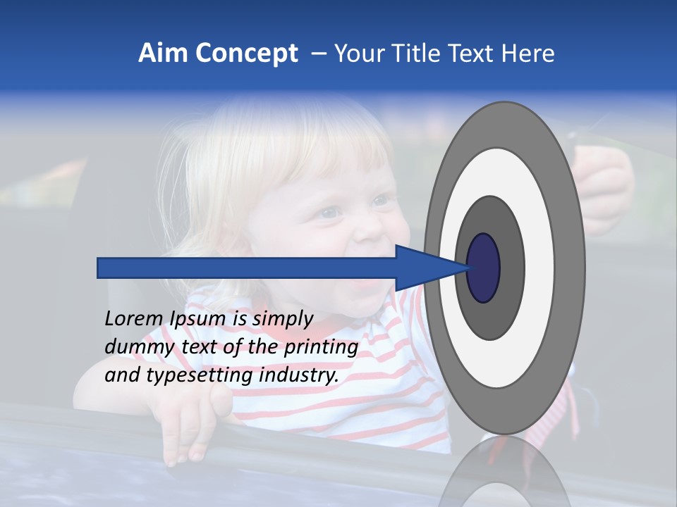 Baby Driver Face PowerPoint Template