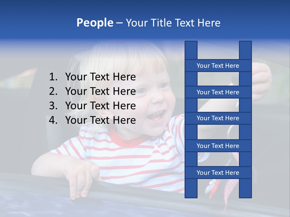 Baby Driver Face PowerPoint Template