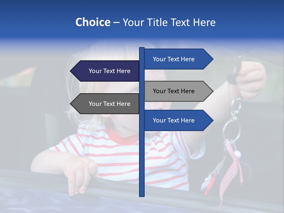Baby Driver Face PowerPoint Template