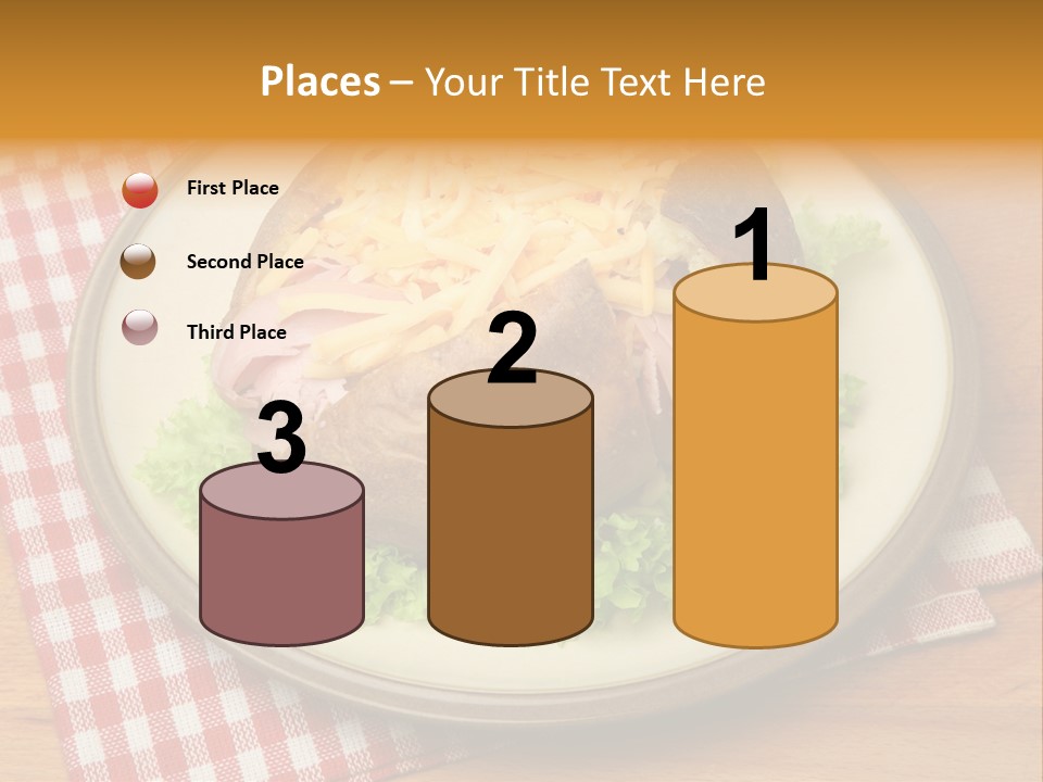 Plate Large Table PowerPoint Template