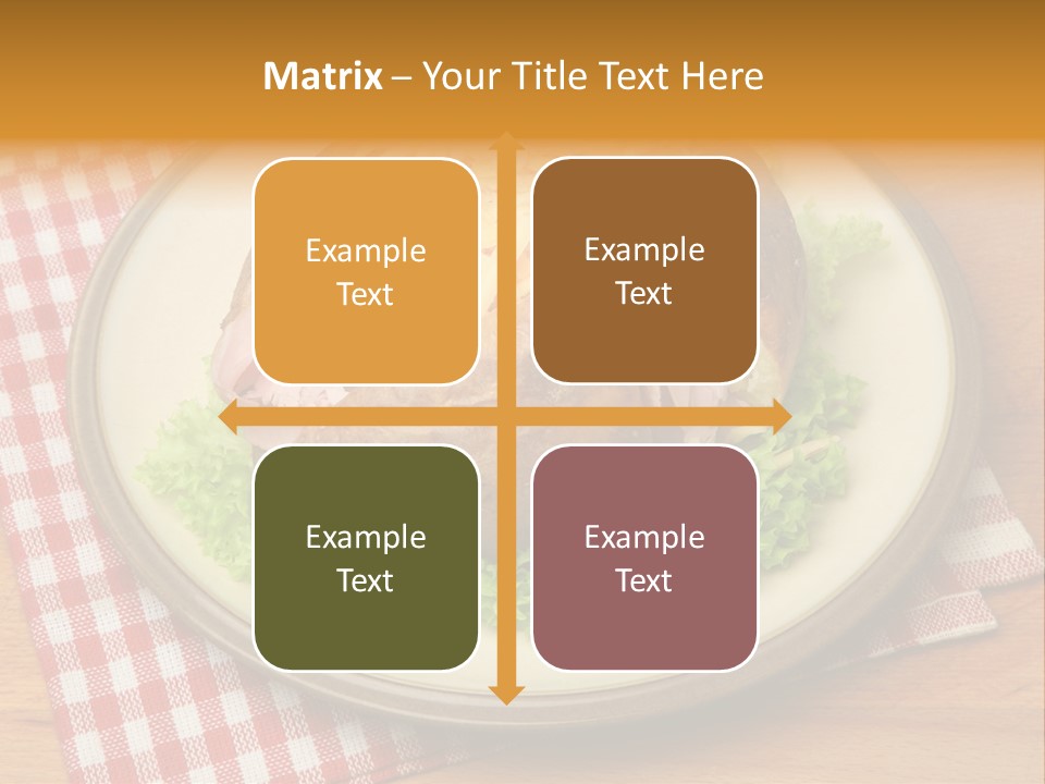 Plate Large Table PowerPoint Template