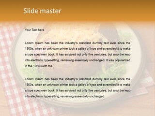 Plate Large Table PowerPoint Template
