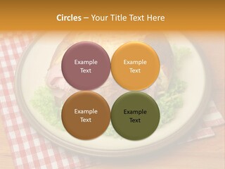 Plate Large Table PowerPoint Template