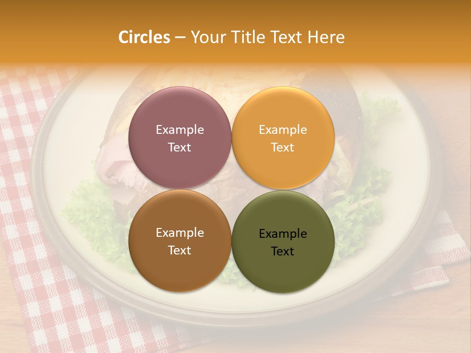 Plate Large Table PowerPoint Template
