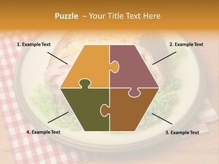 Plate Large Table PowerPoint Template