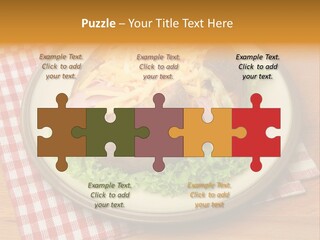 Plate Large Table PowerPoint Template
