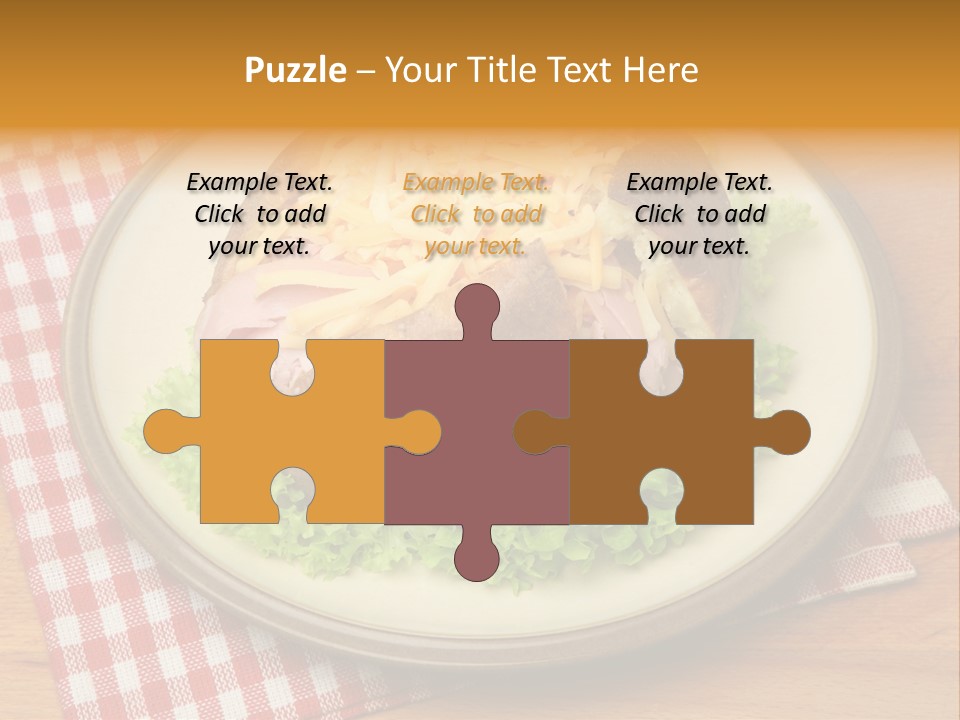 Plate Large Table PowerPoint Template