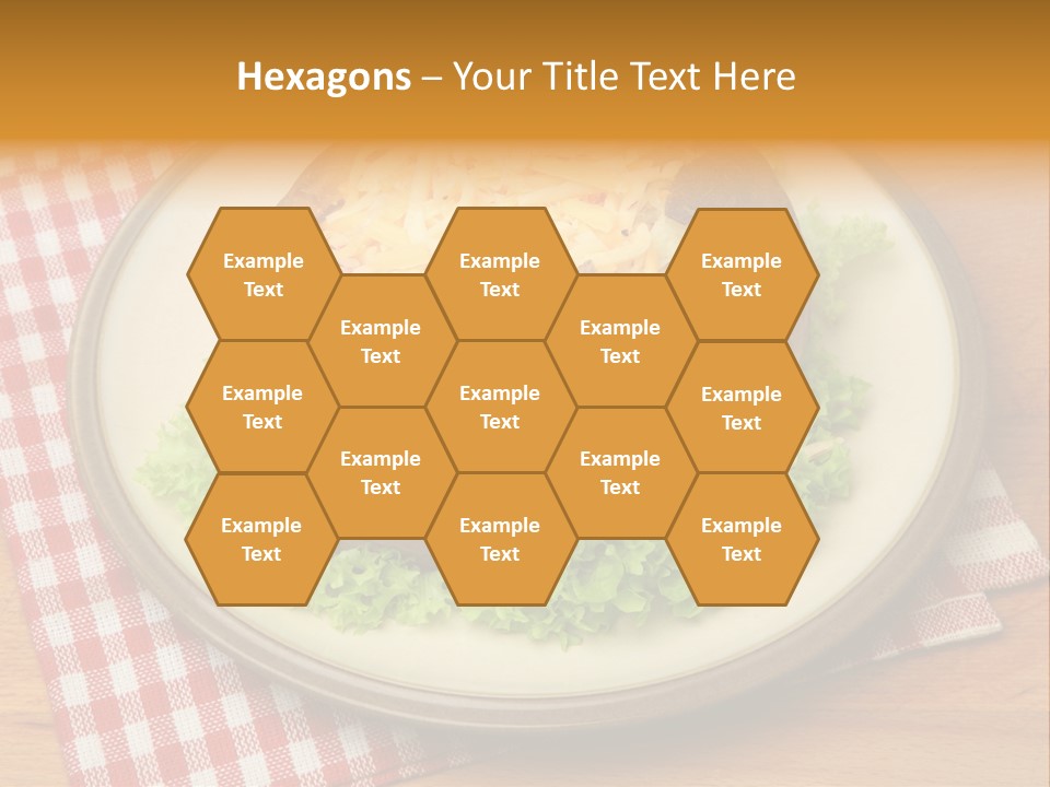 Plate Large Table PowerPoint Template