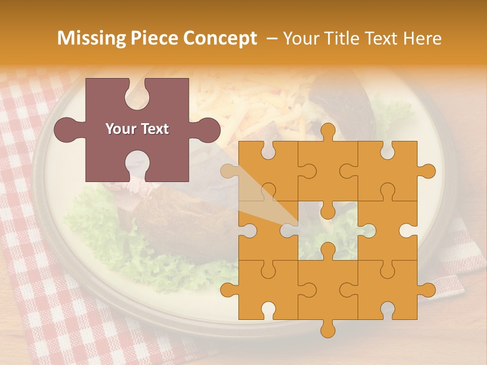 Plate Large Table PowerPoint Template