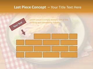 Plate Large Table PowerPoint Template