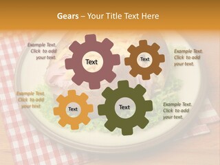 Plate Large Table PowerPoint Template