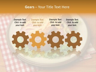 Plate Large Table PowerPoint Template