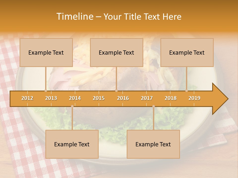 Plate Large Table PowerPoint Template