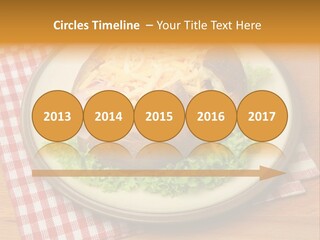 Plate Large Table PowerPoint Template