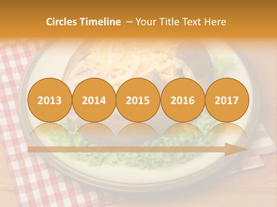 Plate Large Table PowerPoint Template