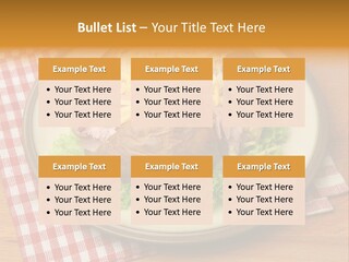 Plate Large Table PowerPoint Template