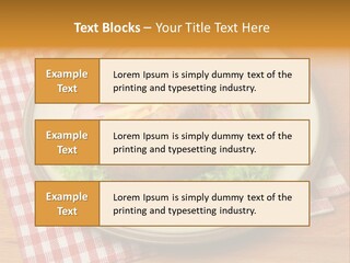 Plate Large Table PowerPoint Template