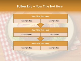 Plate Large Table PowerPoint Template