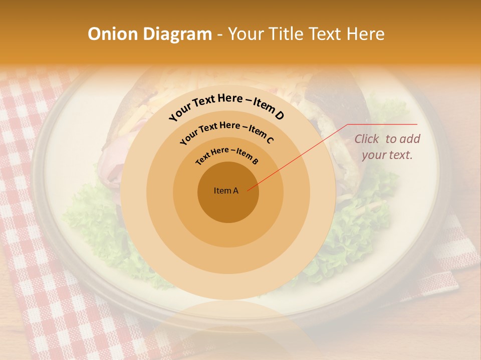 Plate Large Table PowerPoint Template