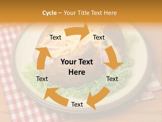 Plate Large Table PowerPoint Template