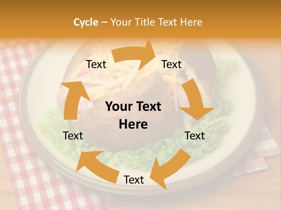 Plate Large Table PowerPoint Template