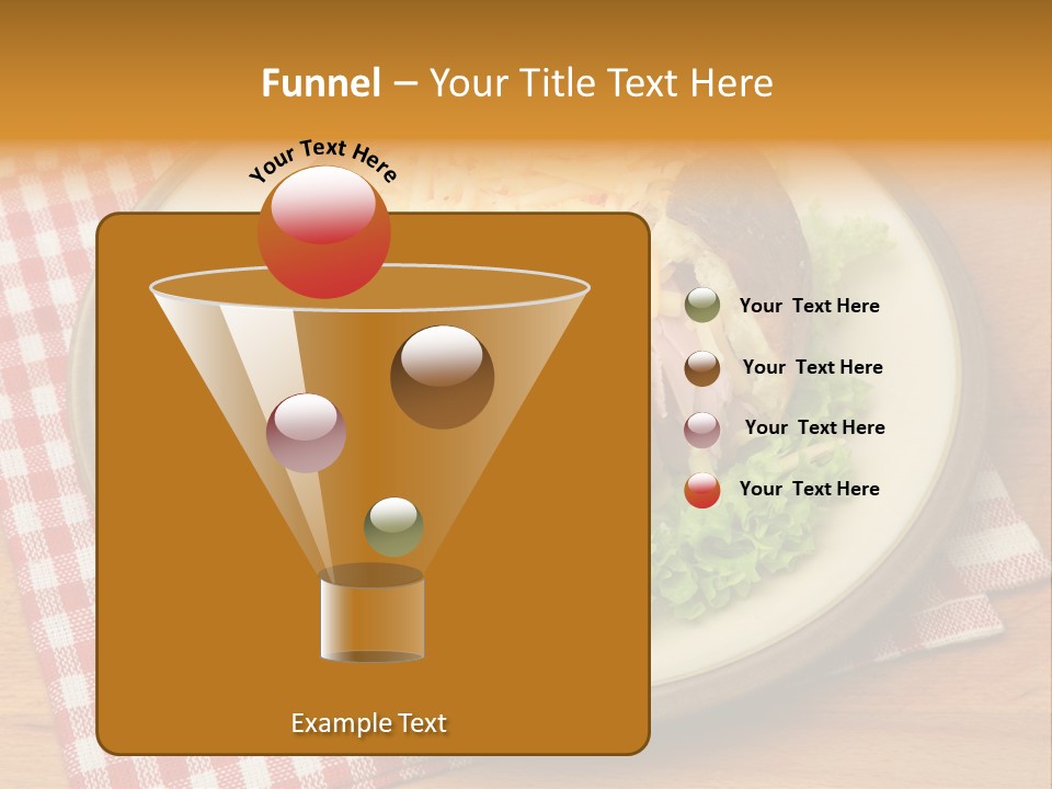 Plate Large Table PowerPoint Template