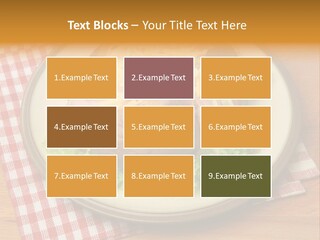 Plate Large Table PowerPoint Template