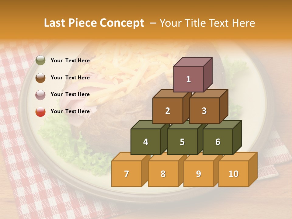 Plate Large Table PowerPoint Template