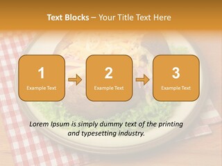 Plate Large Table PowerPoint Template