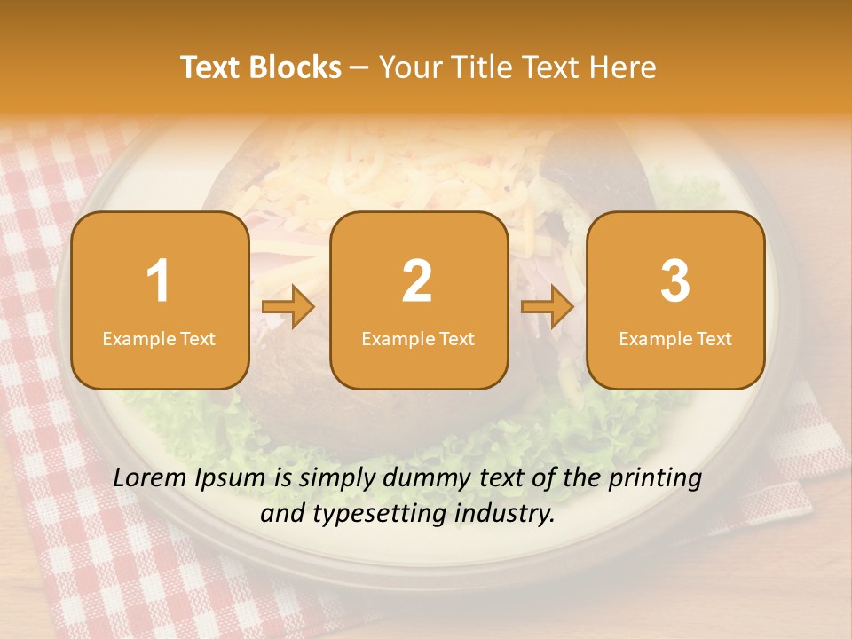 Plate Large Table PowerPoint Template