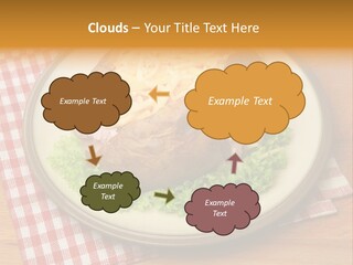 Plate Large Table PowerPoint Template