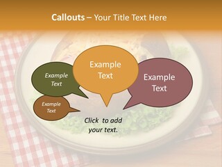 Plate Large Table PowerPoint Template