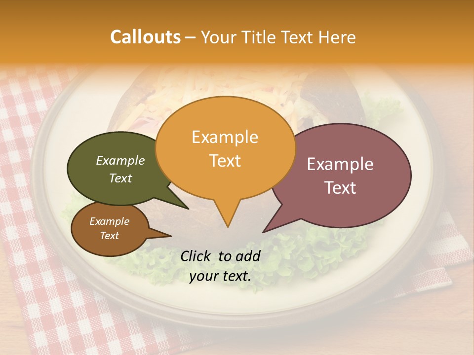 Plate Large Table PowerPoint Template