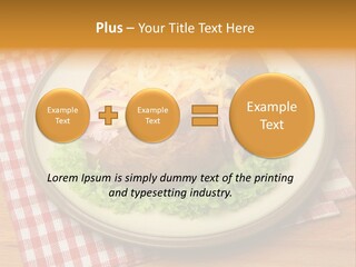 Plate Large Table PowerPoint Template
