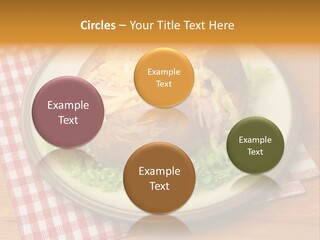 Plate Large Table PowerPoint Template