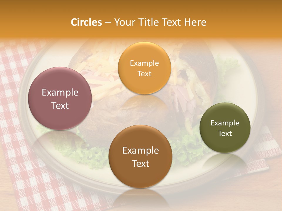 Plate Large Table PowerPoint Template