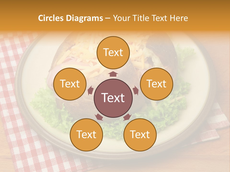 Plate Large Table PowerPoint Template