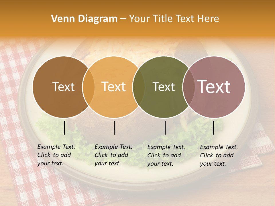 Plate Large Table PowerPoint Template