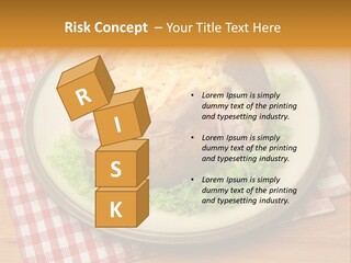 Plate Large Table PowerPoint Template