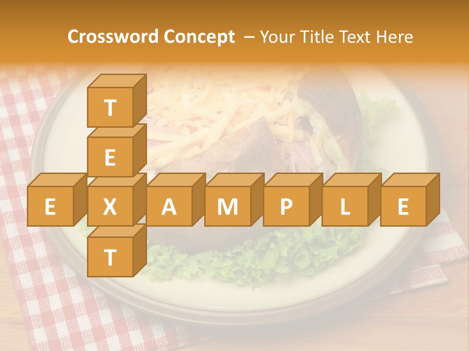 Plate Large Table PowerPoint Template