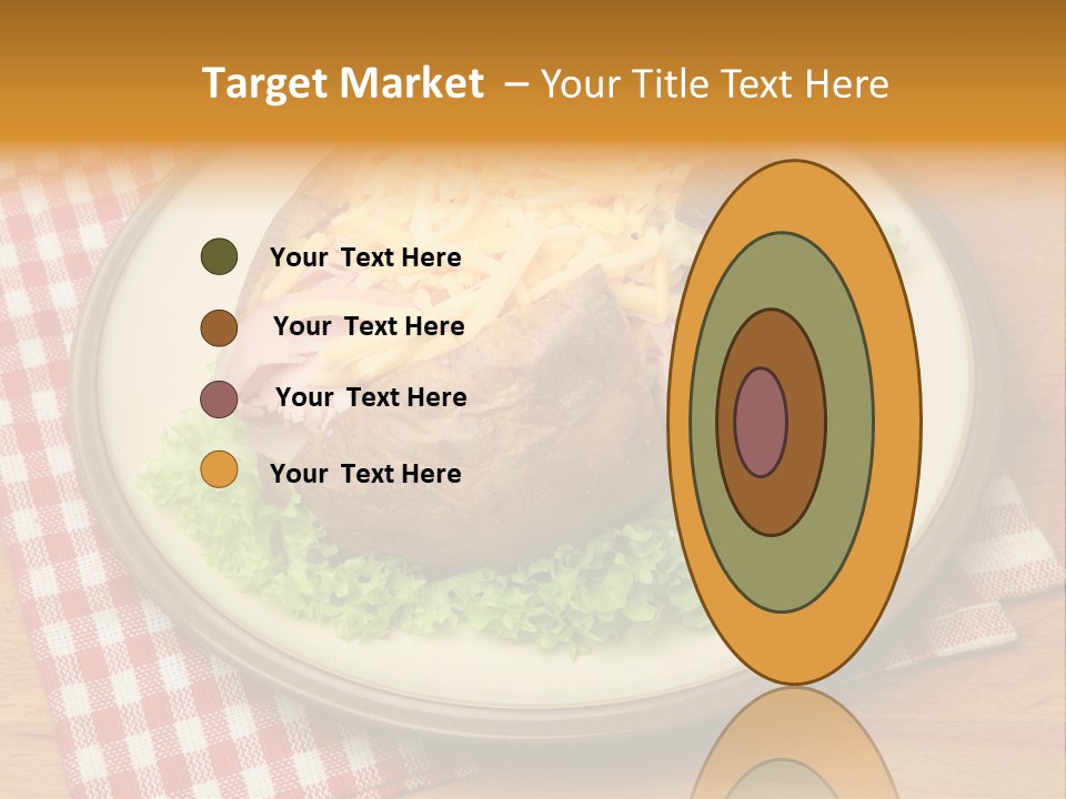 Plate Large Table PowerPoint Template