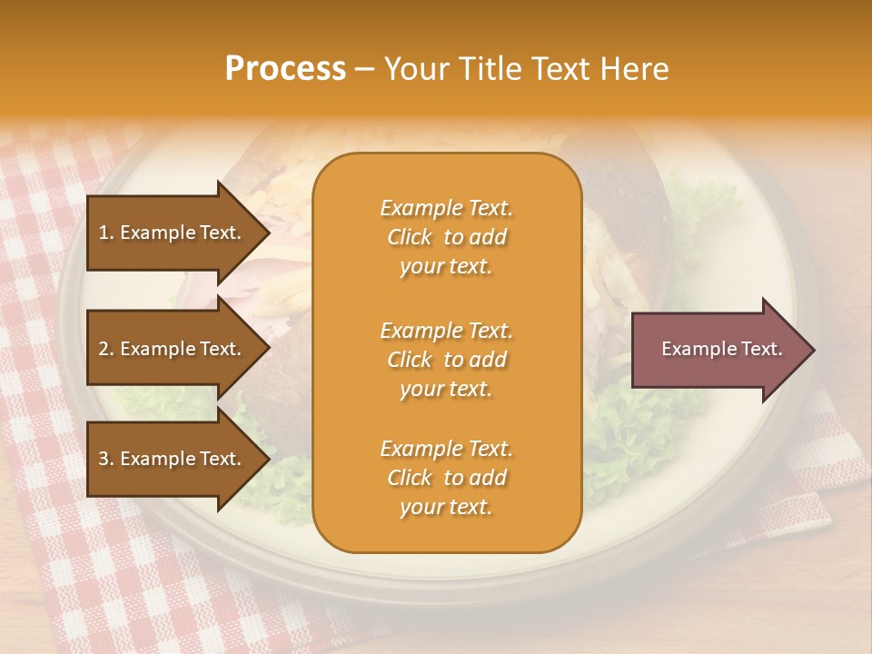 Plate Large Table PowerPoint Template