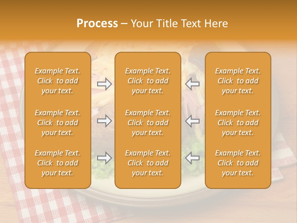Plate Large Table PowerPoint Template