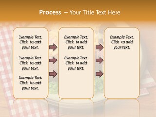 Plate Large Table PowerPoint Template