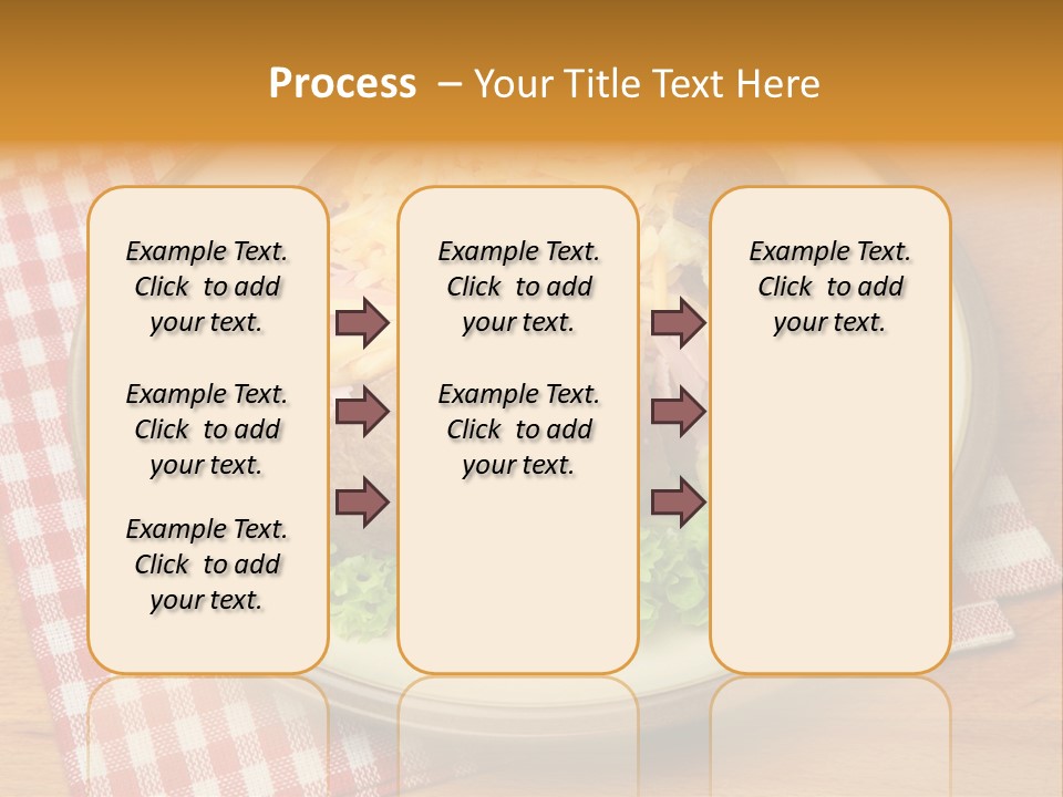 Plate Large Table PowerPoint Template