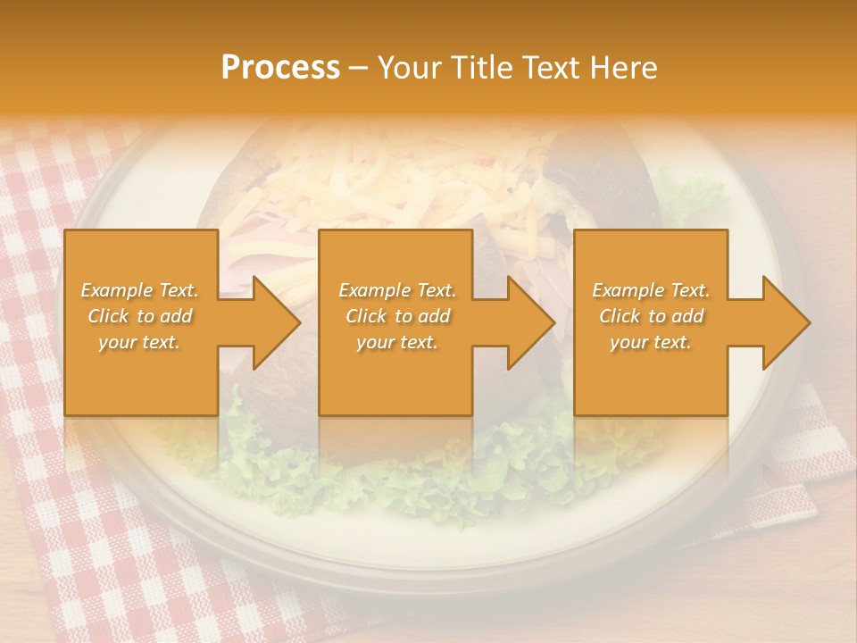 Plate Large Table PowerPoint Template