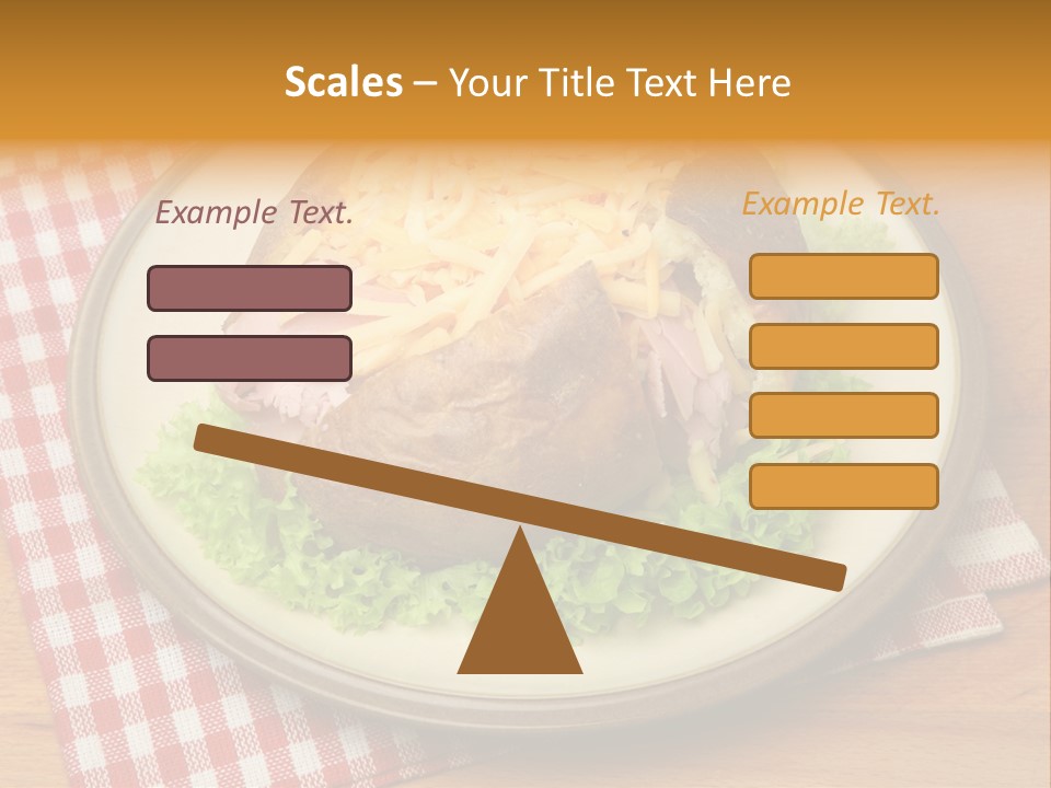 Plate Large Table PowerPoint Template